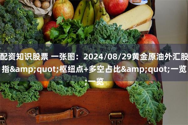 配资知识股票 一张图：2024/08/29黄金原油外汇股指&quot;枢纽点+多空占比&quot;一览