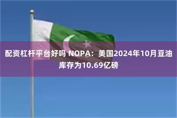 配资杠杆平台好吗 NOPA：美国2024年10月豆油库存为10.69亿磅