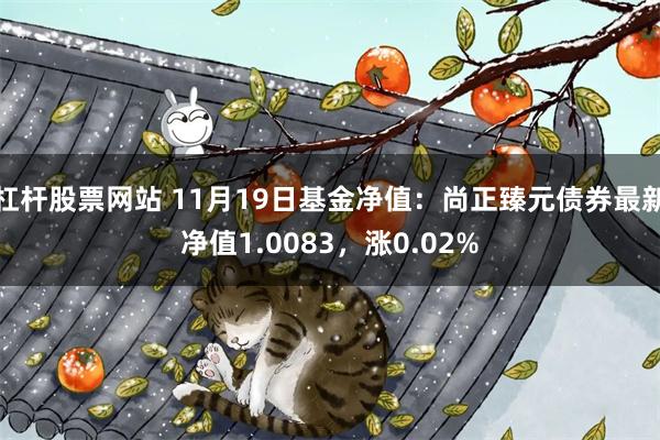 杠杆股票网站 11月19日基金净值：尚正臻元债券最新净值1.0083，涨0.02%