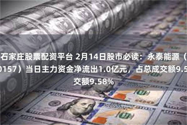 石家庄股票配资平台 2月14日股市必读：永泰能源（600157）当日主力资金净流出1.0亿元，占总成交额9.58%